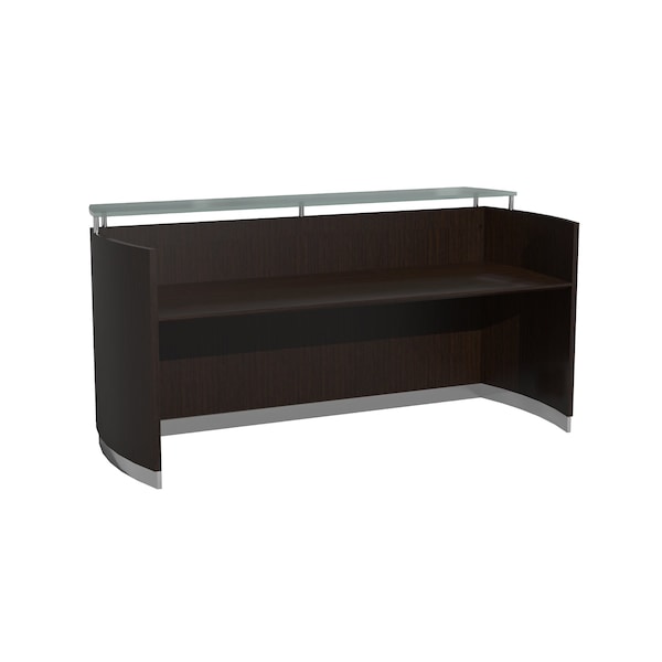 Mayline Reception Desk 37-1/4" D X 42-3/4" H, 87-1/4" W X MDF (Medium Density Fiberboard) - Platform MNRSLDC - main